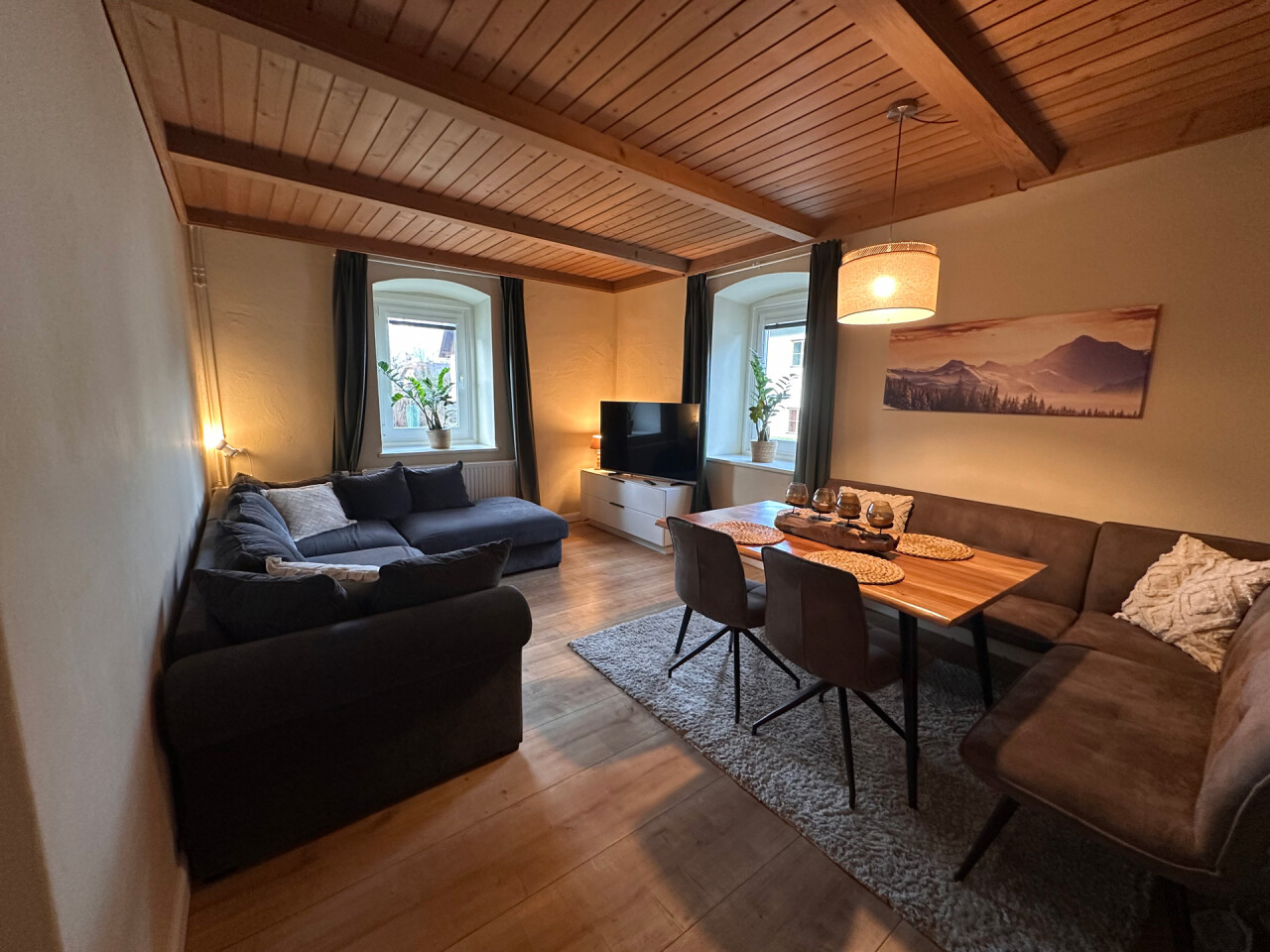 Woonkamer 2 appartement 1 Landhaus Vorderberg
